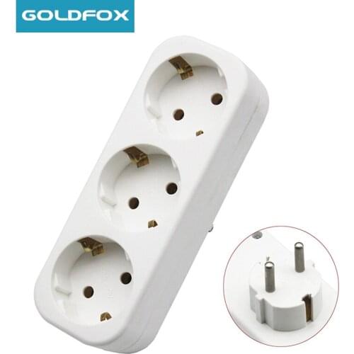 2021 EU Standard Power Socket 16A 3500W Adapter 1 to 4 Way EU Conversion Expansion Socket DE Style Plug 250V Power Strip