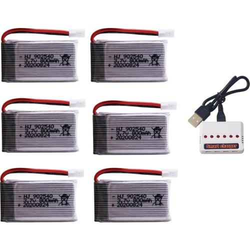 3.7V 800mAh 902540 25C Lipo Battery for Syma X5 X5C X5SC X5SW TK M68 MJX X705C SG600 RC Quadcopter Drone Spare Part 3.7V 800mah