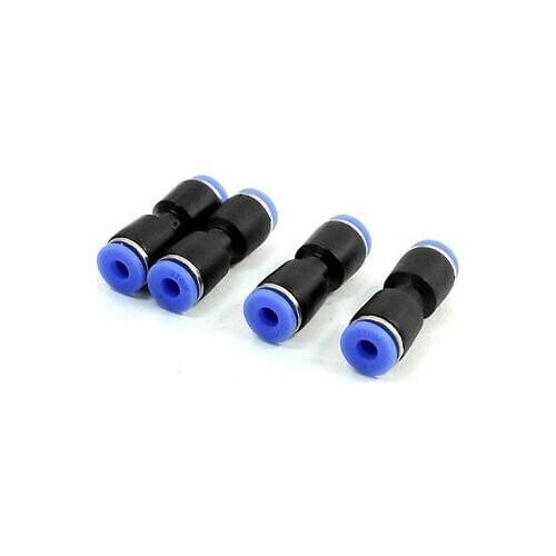 4x Air Pneumatic 4mm/4mm Quick Connector Straight Push In Joints Coupler