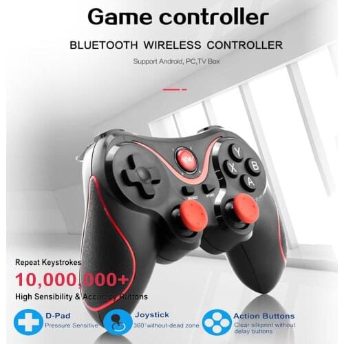 Wireless Android Gamepad X3 Wireless Joystick Game Controller bluetooth BT3.0 Joystick For Mobile Phone Tablet TV Box Holder