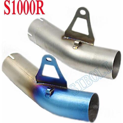 Motorcycle Exhaust Pipe Muffler Middle Link Tube FOR BMW S1000 S1000RR 2009 2010 2011 2012 2013 2014 2015 Year