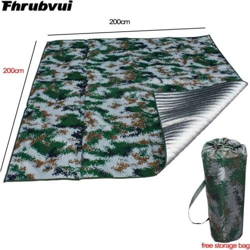 Camouflage pad digital camouflage pad thickened camouflage aluminum film pad sleeping pad picnic camping