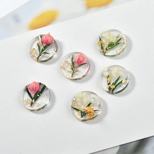 20mm round/flower shape 30pcs/lot flower decoration Flat back acrylic beads diy jewelry earrings pendant accessory
