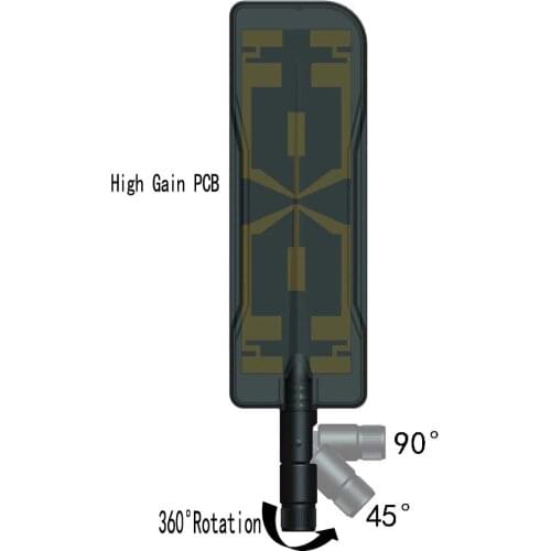 External Rubber WIFI Antenna Dual Frequency 2.4G&5.8G DIY Wireless Router High Gain Camera Monitoring