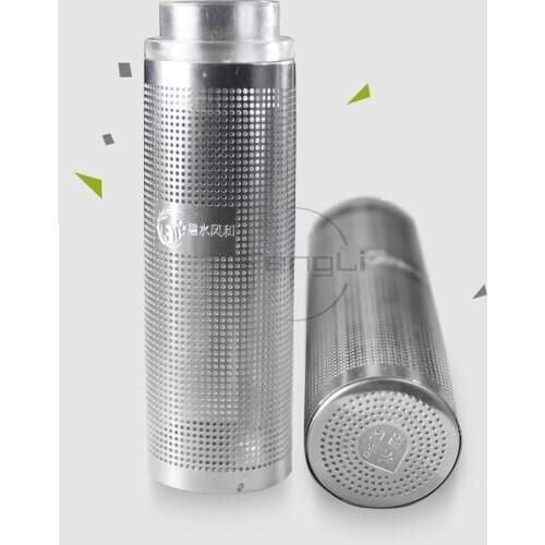 2pcs New Stainless Steel Inflow protecting jacket sleeve fish tank aquarium filter barrels mailed mesh collar Pipe Hole