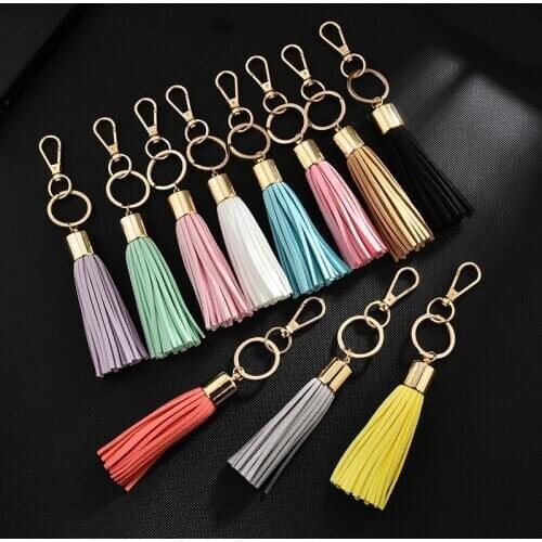 2020 new big tassel keychain long tassel pendant car bag backpack ornament gift