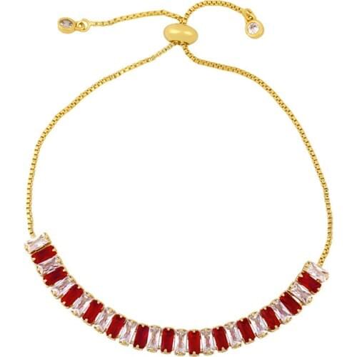 2021New Stylish Rainbow CZ Tennis Bracelet for Women Men Exquisite Fashion Charm Braclet Chain Hip Hop Bracelets No Fade Jewelry