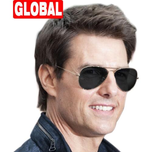 Blue pilot clear women luxury brand design eye sun glasses 2018 ladies vintage retro R3025 girls Aviation men sunglasses