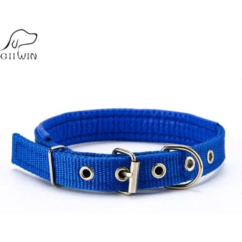 Dog Pet Collars Nylon Dog-Collar For Small Large Dogs Cat All Seasons Pet Collars Adjustable Breakaway Basic Pets Collar ZX0030