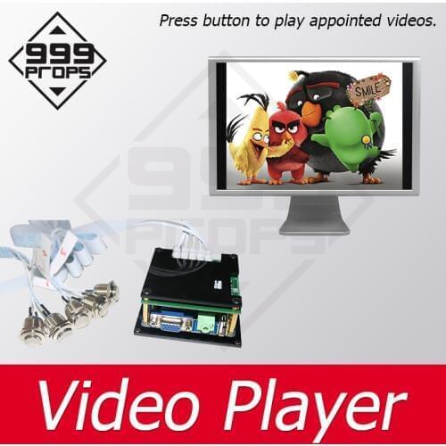 999 PROPS Video Player Prop Room escape pressing button to trigger video playing chamber room game for adventure