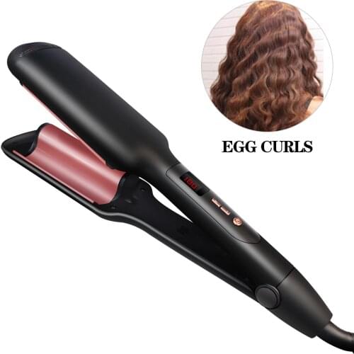 Three Tube Curling Iron Hair Curler Iron 32MM Large Hair Wave Wand Ceramic Triple Barrel Big Wave Curlers Corrugation For Hair