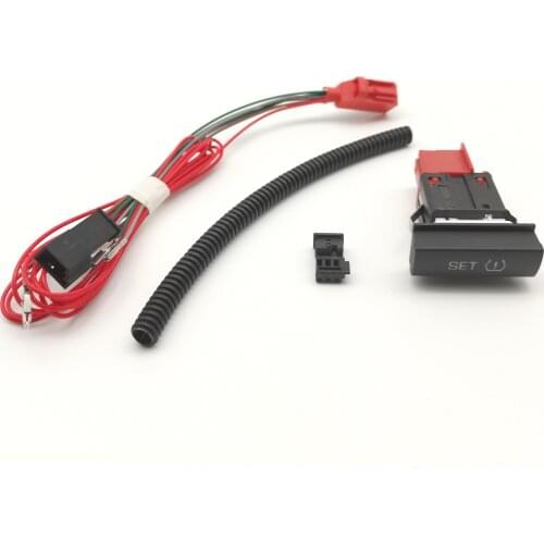 TPMS Tire Pressure Warning Switch Button Harness Set For Octavia 1ZD 927 127