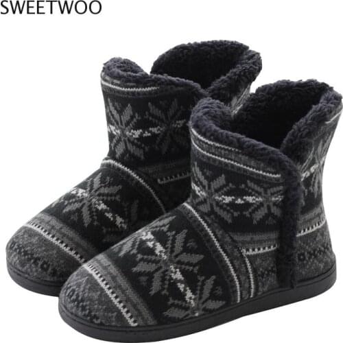 Winter Warm Home Slipper Men and Women Family Cotton Shoes Male Platform House Slides Ladies Casual Indoor Slippers For Bedroom