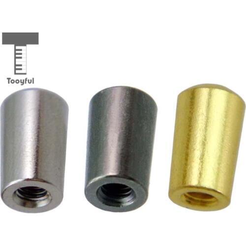 Tooyful Internal Thread 4mm Brass 3 Way Toggle Switches Knob Cap Tip Buttons for LP Electric Guitar Parts Accessories
