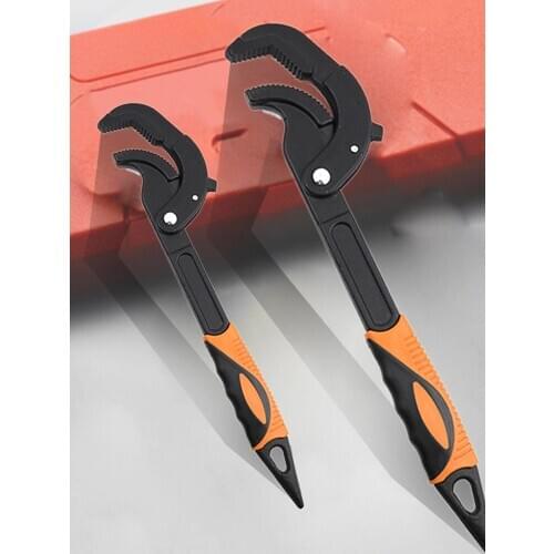 14-30/30-60mm Universal Key Pipe Wrench Adjustable Open End Spanner Set High-carbon Steel Snap N Grip Plumber Multi Torque Tool