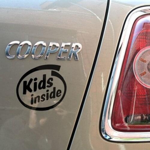 For Kids Inside Gloss Vinyl Car Sticker, Intel Inside, Baby on Board Styling
