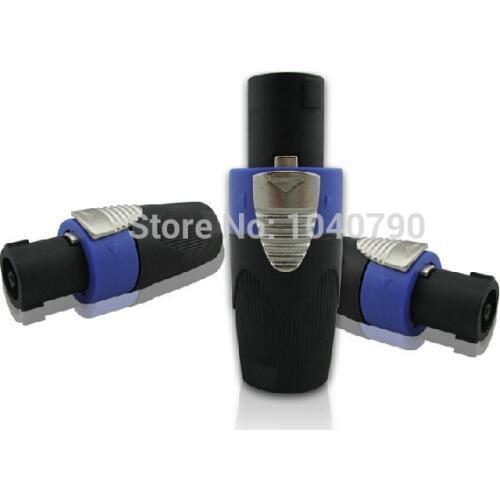 Sound four core plug wire connector ohm speaker line plug NL4FC joint Free Shpping