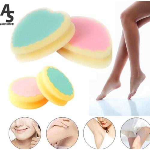 1pcs Painless Hair Removal Sponge Soft Hair Depilation Sponge Effective Body Hand Hair Remove Pad Unisex Shaving Hair Removal