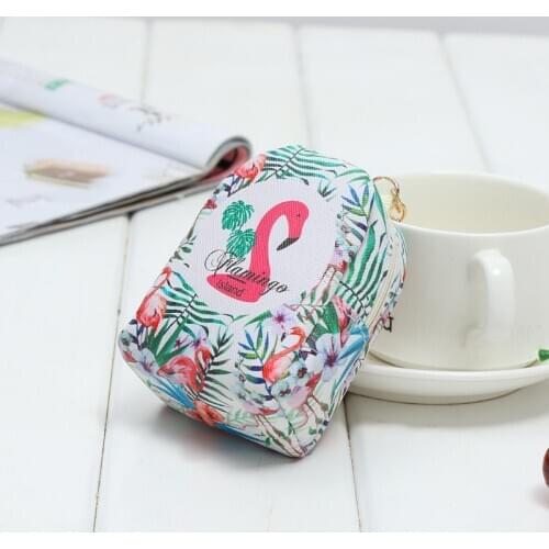 1 Piece Flamingo Pattern Cute Bag Pocket Wallet 5 Styles Of Flamingo Design Small Pocket Wallet With Zipper