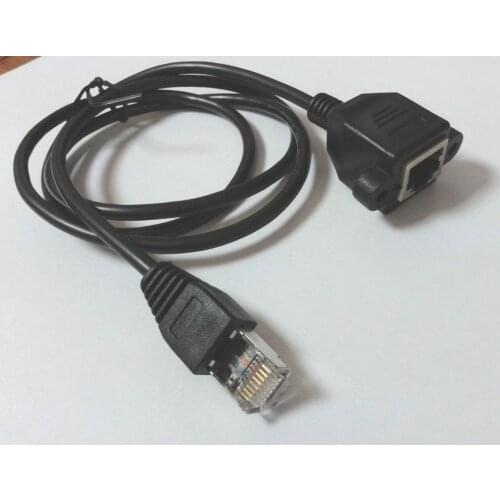 10pcs Cable RJ45 Male to Female Screw Panel Mount Ethernet LAN Network Extension connector Selling