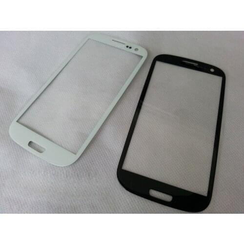 White/Black Front Screen Faceplate Outer Lens Glass for Samsung Galaxy S3 SIII i9300 Glass ; HK Post Free 20PCS/Lot