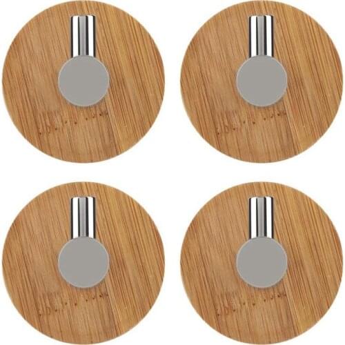 Promotion! 4PCS Bathroom Bedroom Kitchen Wall Hook Towel Hook Clothes Hook with Back Stickers