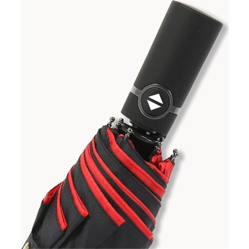Double layer Fully Automatic Umbrella Large Men Women Rain Or Shine Business Umbrella Reinforce The Ribs Wind Resistan