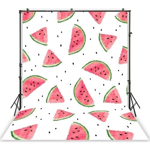 HUAYI Photography Backdrop Watercolor watermelon summer Newborns Child Photo Background Studio Customize Photobooth XT-7138