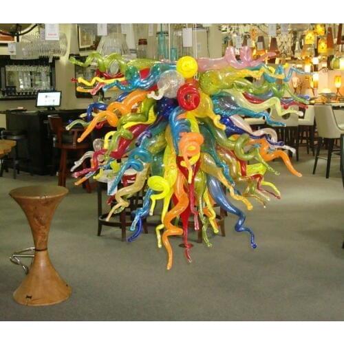Artistic Lamp Dale Chihuly Murano Borosilicate Glass Mouth Blown Chandelier Lighting