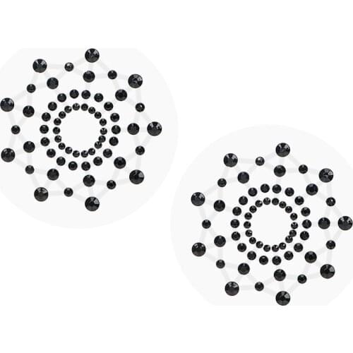 IKOKY 1 Pair Chest Sticker Breast Petals Self Adhesive Reusable Nipple Sticker Nipple Cover Female Sex Products