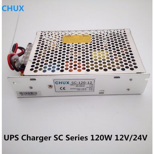 CHUX 120W 12V Switching Power Supply 10A 24V 5A SC-120-12v 24v Universal AC UPS/Charge Function Monitor SMPS