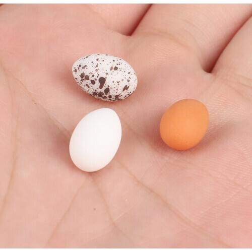 10pcs/lot Simulation 1/12 Scale Eggs Food Model Pretend Play Kitchen Doll Food Accessories Toys Dollhouse Miniature