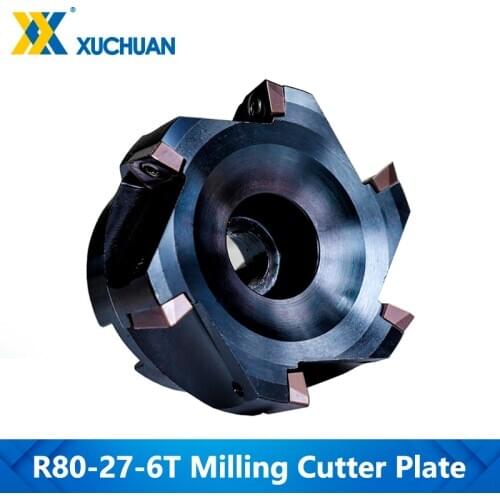 Metal Cutter Plate Set BAP400R80-27-6T With Inserts Screw 6 Insert Clamped Milling Cutter Tool Carbide Milling Cutter Plate