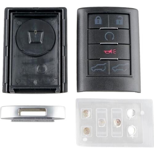 2020 New Replacement Car Key shell without small key for 2007-2014 Cadillac Escalade ESV EXT Remote Key Fob 6 Buttons Shell Case