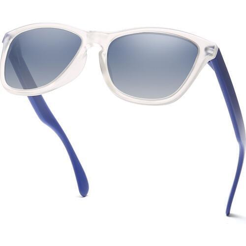 New Polarized Sunglasses Men and Women Fashion Brand Square Sunglasses Designer Transparent Frosted Matte Frame Sunglasses UV400