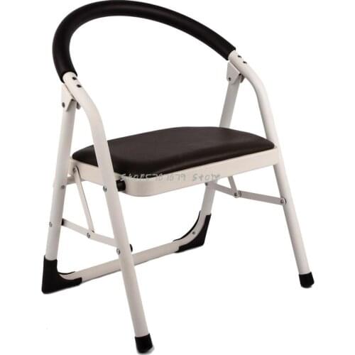 Single Layer Household Ladder Chair Dual Purpose Folding Office Chair Stool Thickened Indoor Stair Chair Conference Leisure Chai