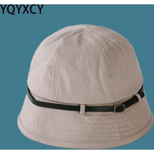 YQYXCY Bucket Hat Women Spring Summer Fisherman Cap Round Top Bob Gorros