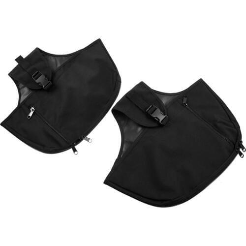 REWMTER Black Soft Lowers Leg Elephant Ears Warmer Chaps For Harley Touring Road King Electra Street Trike FLHR 1980-16 17 18