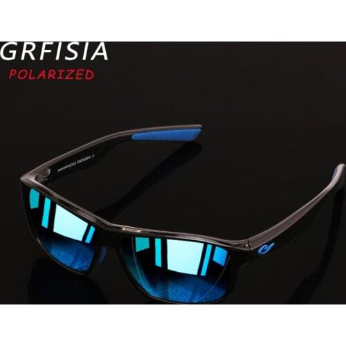 Sport Style Mens Polarized Sunglasses Fashion Design Lightweight Eyeglasses Fashion Sun Glasses Driving Travel Goggles UV400 C41