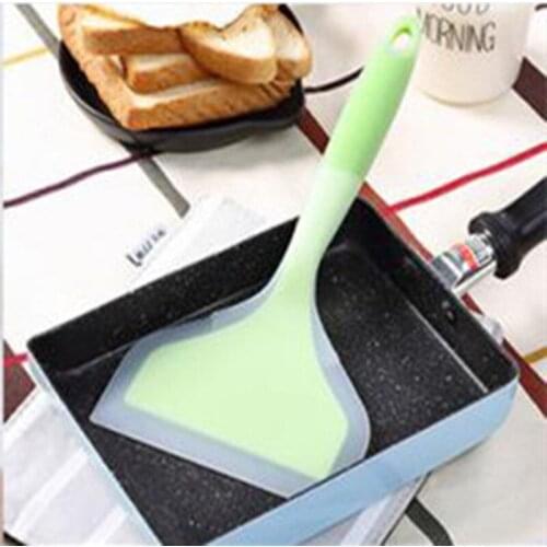 Heat Resistant Non-Stick Silicone Spatulas Beef Meat Egg Kitchen Scraper Wide Pizza Shovel Food Lifters Kitchen Cooking Tools