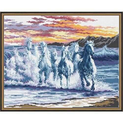 Everlasting Love Thousands Of Horses Galloping Ahead 2 Chinese 5d Diamond Painting Full Square Christmas Decorations For Home