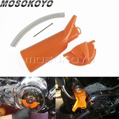 Oil Catcher Drain Oil Funnel Primary Oil Fill Refill Funnel Drip Free Filter Funnel for Harley Touring Dyna Softail XR XL