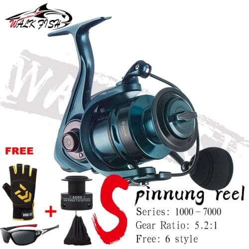 WALK FISH Fishing Reel High Speed Spinning Reel High Quality Double Spool 5.5:1 4.7:1 Gear Ratio Carp Fishing Reels Casting reel