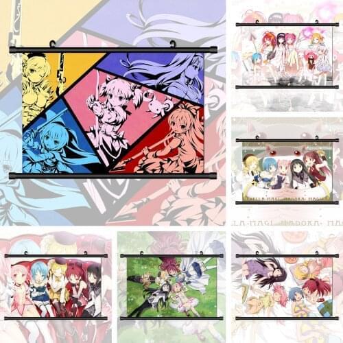 WTQ Puella Magi Madoka Magica Homura Mami Kyoko Sayaka Canvas Painting Anime Posters Wall Decor Wall Art Picture Home Decor