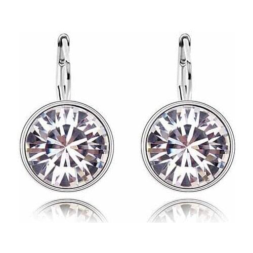 JS E081 Women Dangle Earrings Silver Color Earings Fashion Jewelry Nickel Free Wedding Earrings