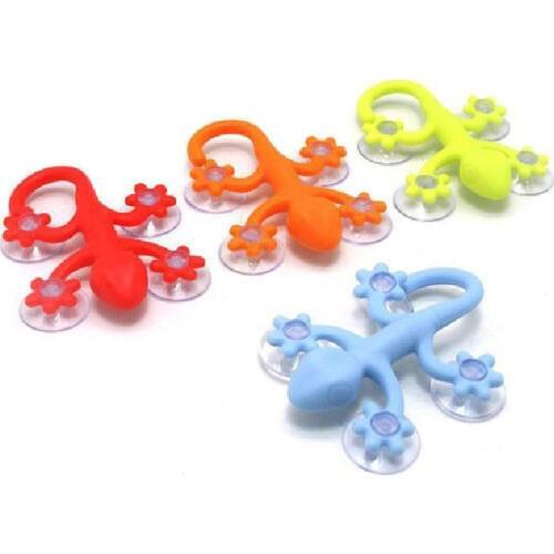 1PCS Four Suckers Super Suction Gecko Hook Powerful Vacuum Coat Hook Wall Decoration Hanger Ceramic Tile home Sucker Holder Hook