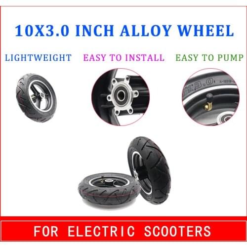 10 Inch 10x3.0 Alloy Wheels 10*3.0 For KUGOO M4 PRO Electric Scooter Go Karts ATV Quad Speedway Tyre Balancing Hoverboard Tyre