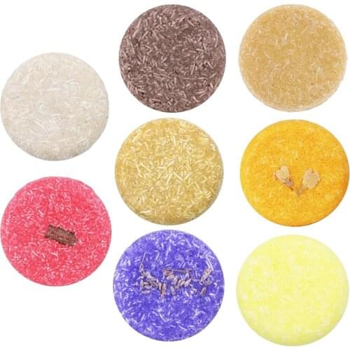 8 Pieces Organic Handmade Solid Shampoo Soap Bar Oil Control Hair Darkening