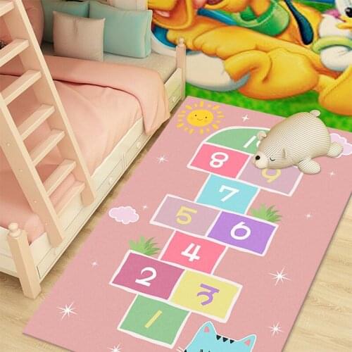 Big Carpet for Childrens Room Cartoon Kid Baby Living Room Girl Bedroom Carpet Area Rugs Large Floor Parlor Mats Home Decor