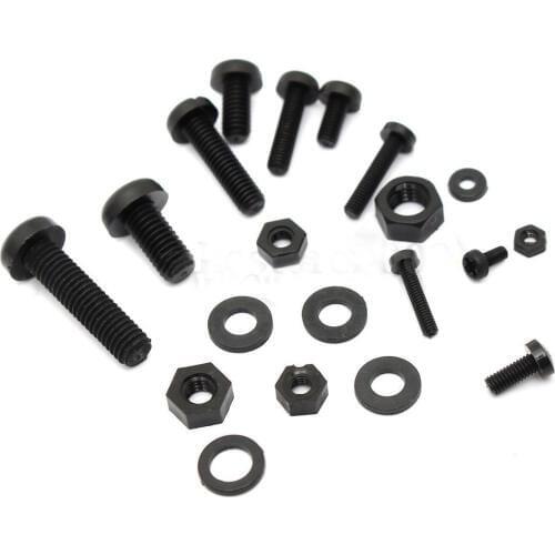 CNIM Hot 150Pcs M2 M2.5 M3 M4 M5 Nylon Hex Screw Bolt Nut Standoff Spacer Assortment Kit Black